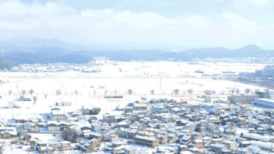 山王山山頂からの雪景色の写真