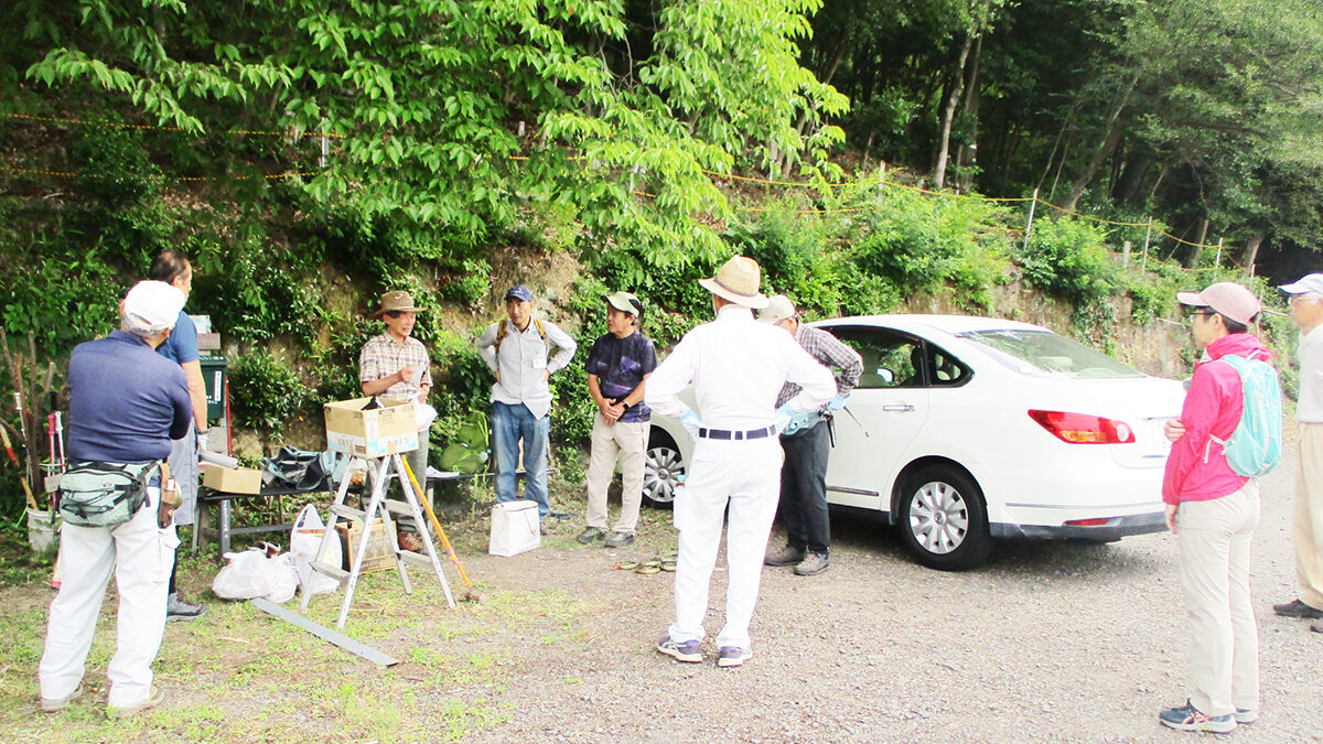 第６７回登山道整備作業を1２名で行いました