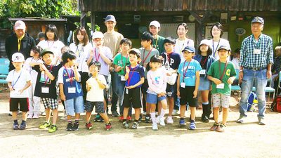 下有知小学校放課後ふれあいクラブ　第７回活動「修徳会のみなさんとをグラウンドゴルフを楽しむ。」